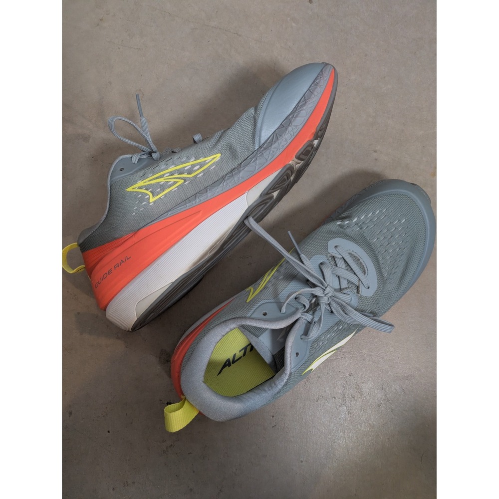 Altra Paradigm 5 Running Shoes Women's 12 Gray Orange Yellow GuideRail Stability